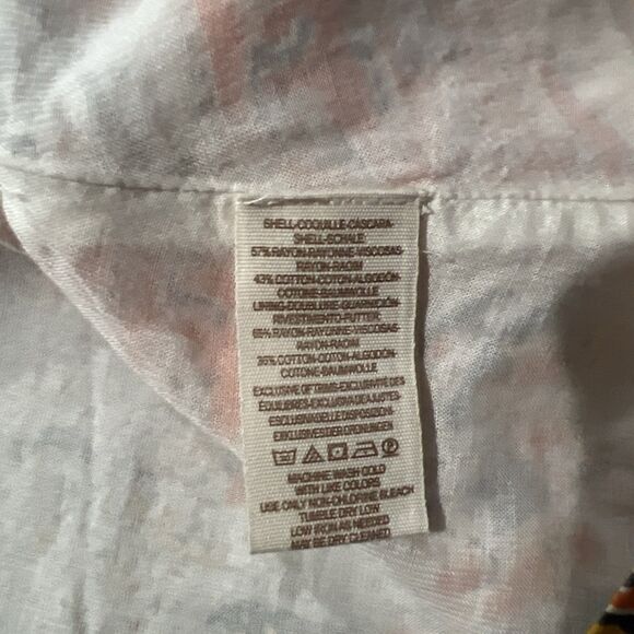 Free People Mini Pocket Dress Sun Ruffle Printed Long Sleeve Cut Out Back Button - Picture 12 of 12